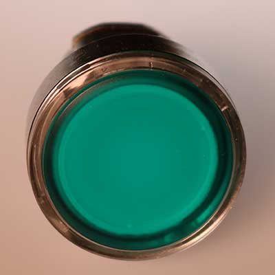 LED Green Latching Button